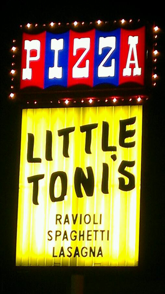 It was incredibly hard to get a picture of this sign to show up on my camera as anything other than a block of light. But I stuck with it.